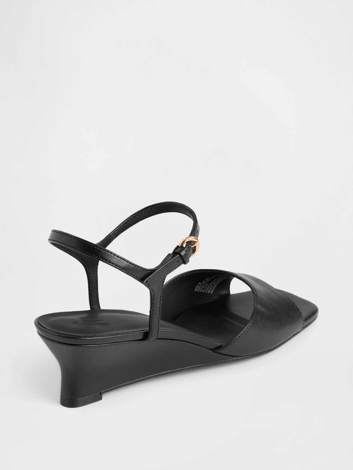 Vegan Leather Wedge Sandals