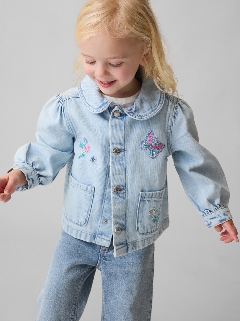 Baby & Toddler Denim Embroidered Chore Jacket