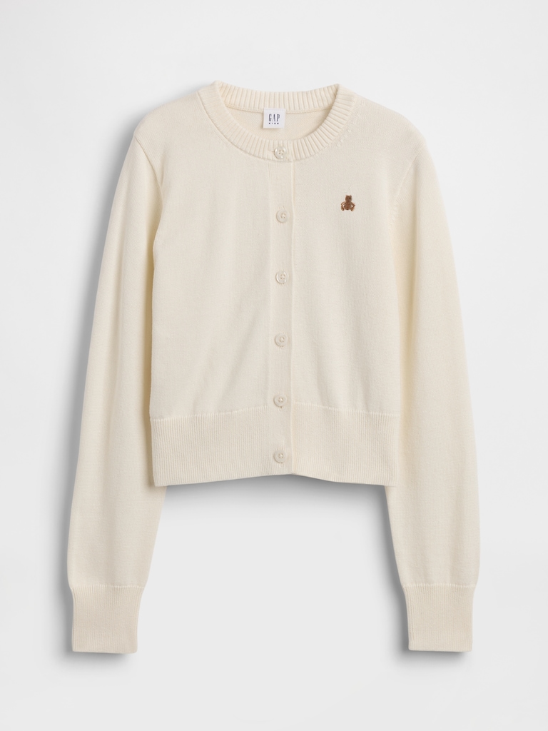 Kids Relaxed Crop Cardigan