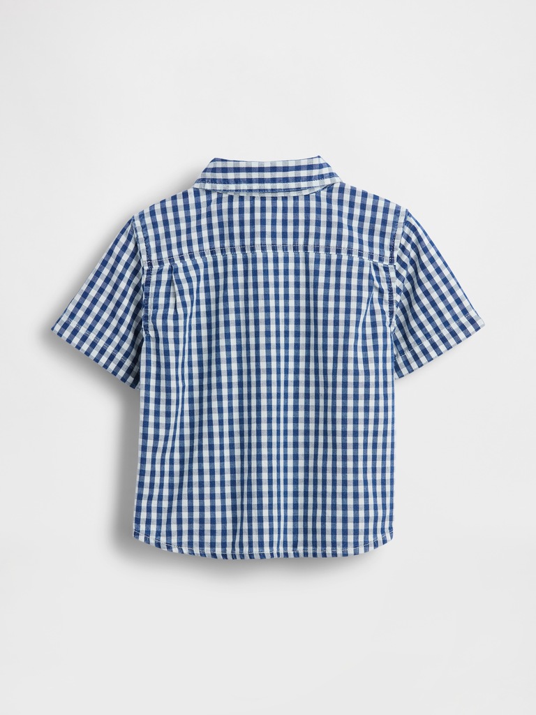 Baby & Toddler Gingham Denim Big Shirt