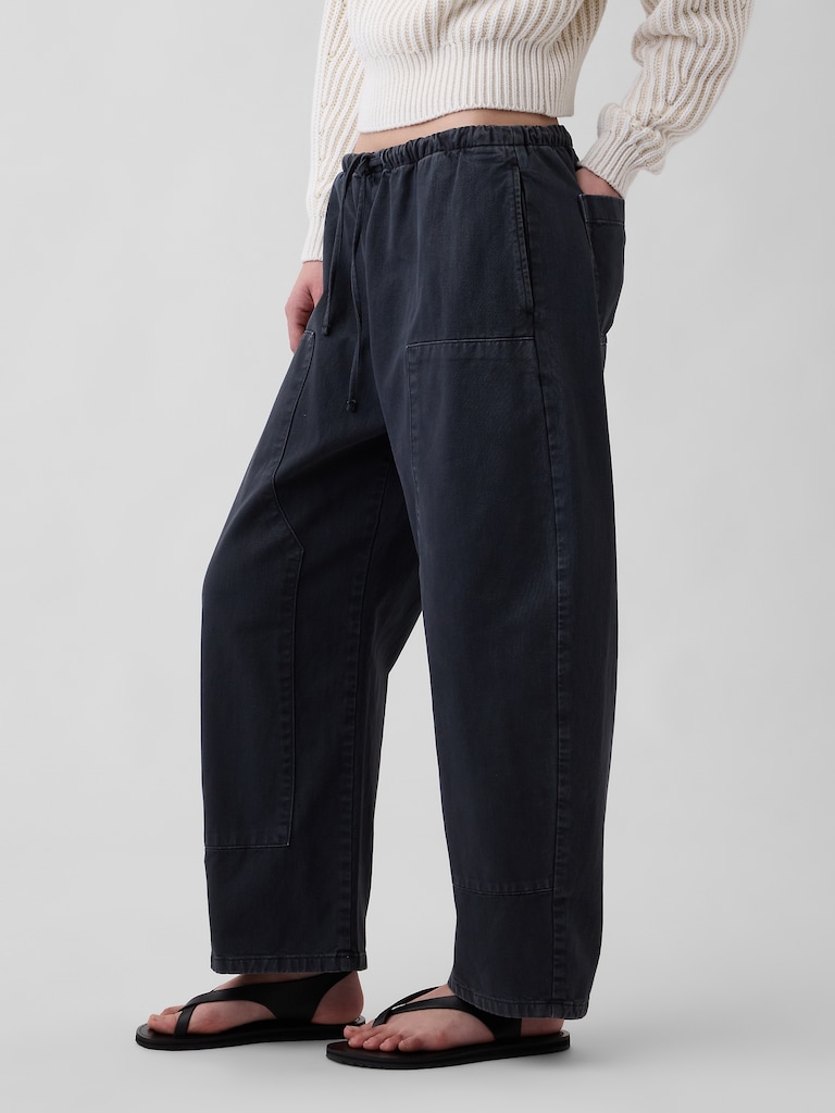 Easy Double-Knee Barrel Pants