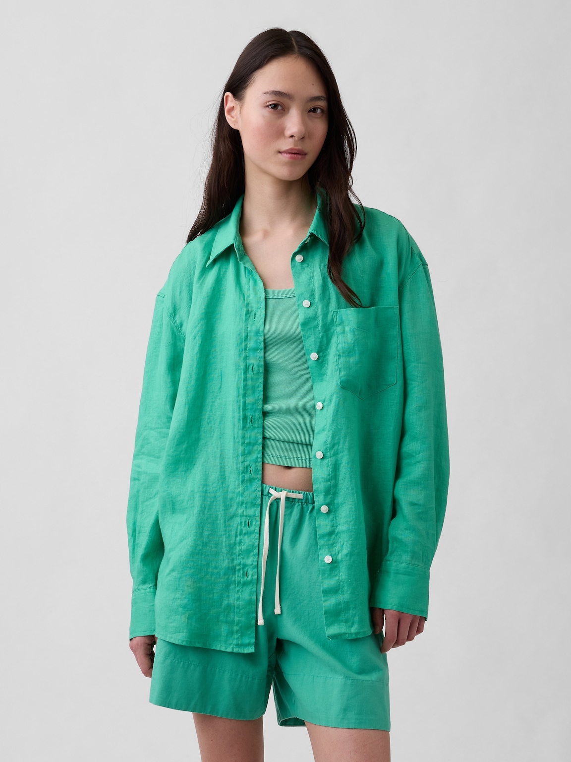 100% Linen Oversized Shirt