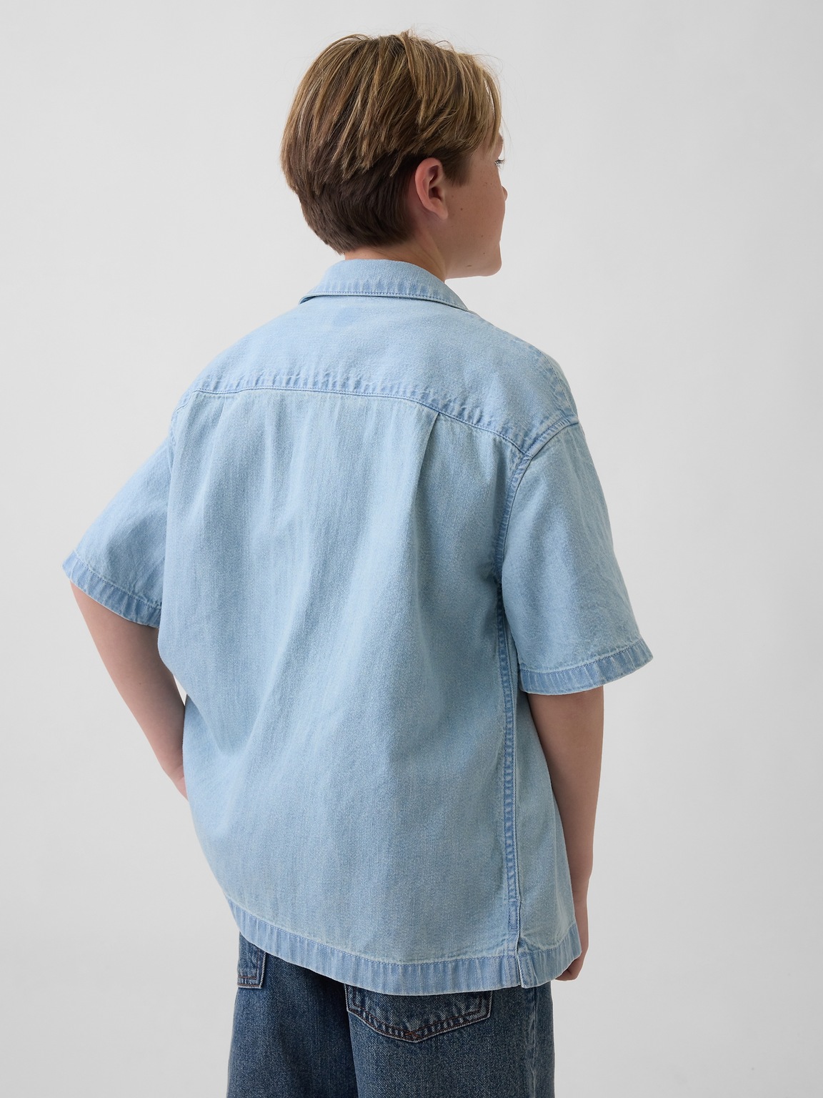 Kids Denim Relaxed Shirt