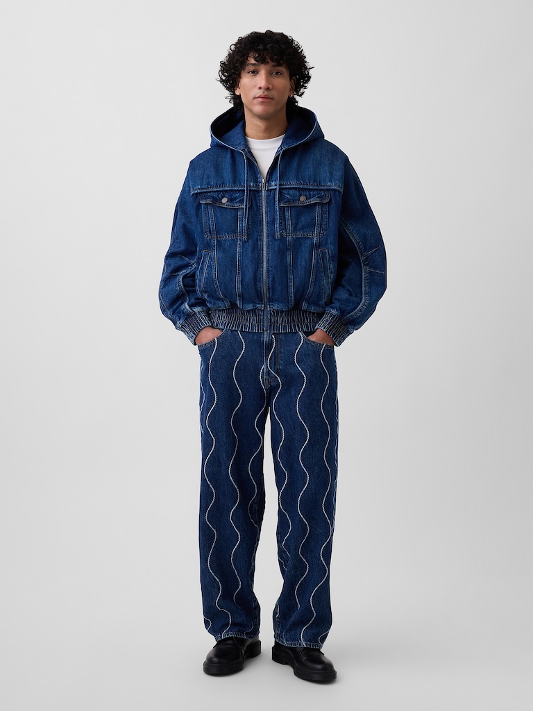 Gap × HFR Embroidered Baggy Jeans by Daveed Baptiste