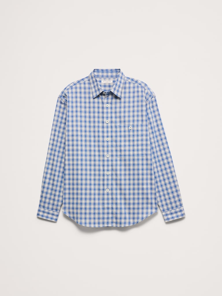 Relaxed-Fit Washed Cotton Poplin Shirt