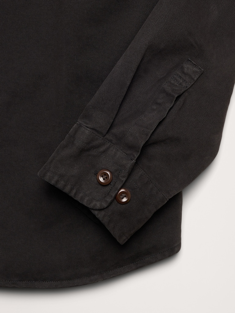 Cotton Twill Shirt Jacket