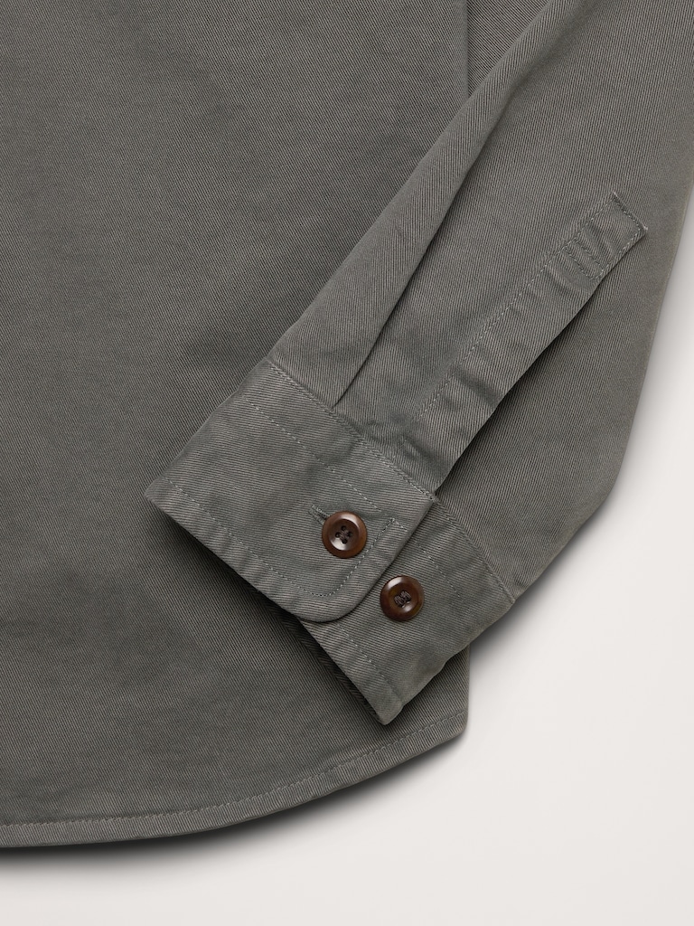 Cotton Twill Shirt Jacket