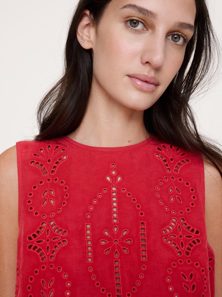 Tencel™-Linen Eyelet Tank