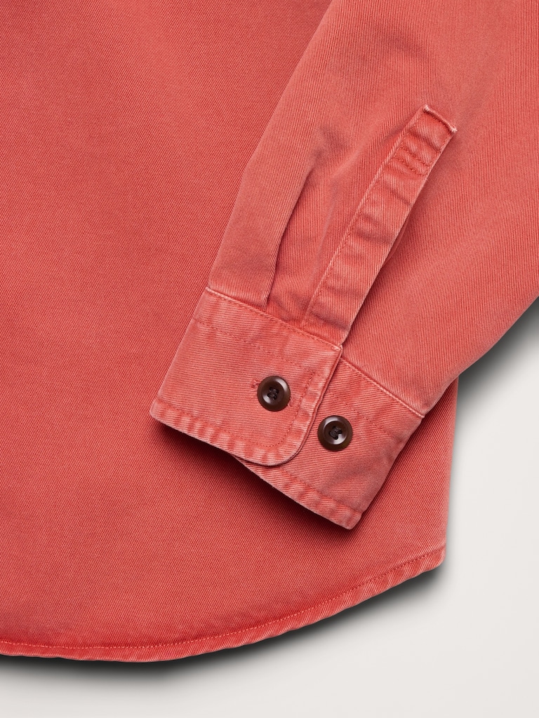 Cotton Twill Shirt Jacket