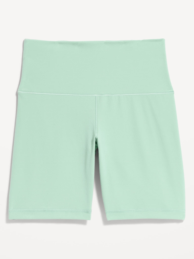 High-Waisted StudioSmooth Biker Shorts -- 6-inch inseam
