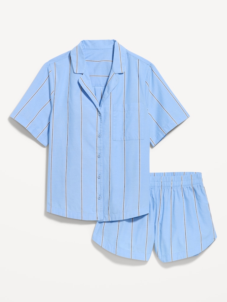 Poplin Pajama Short Set