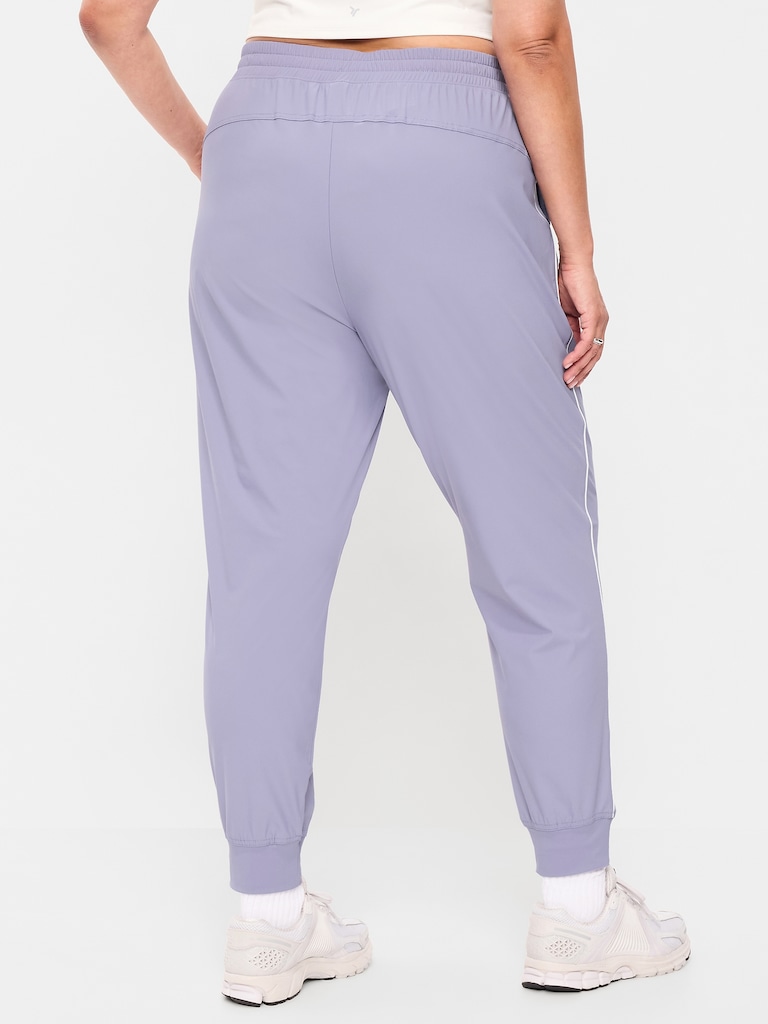 High-Waisted Side-Striped SleekTech Jogger