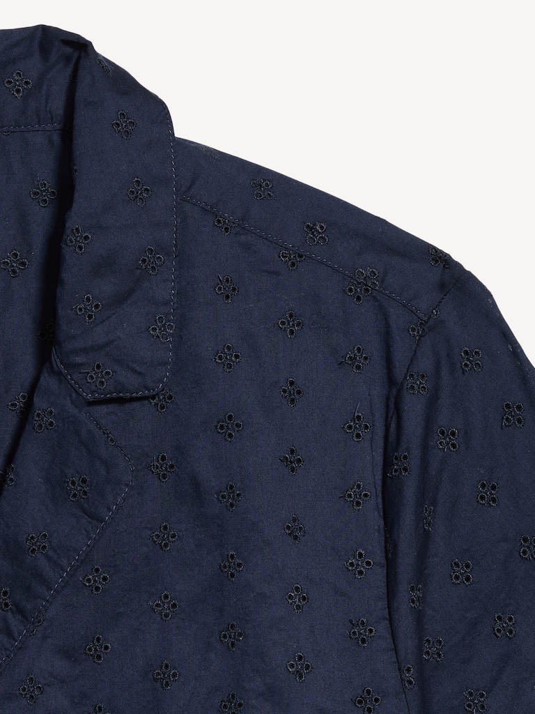 Classic Eyelet Sleep Short Set