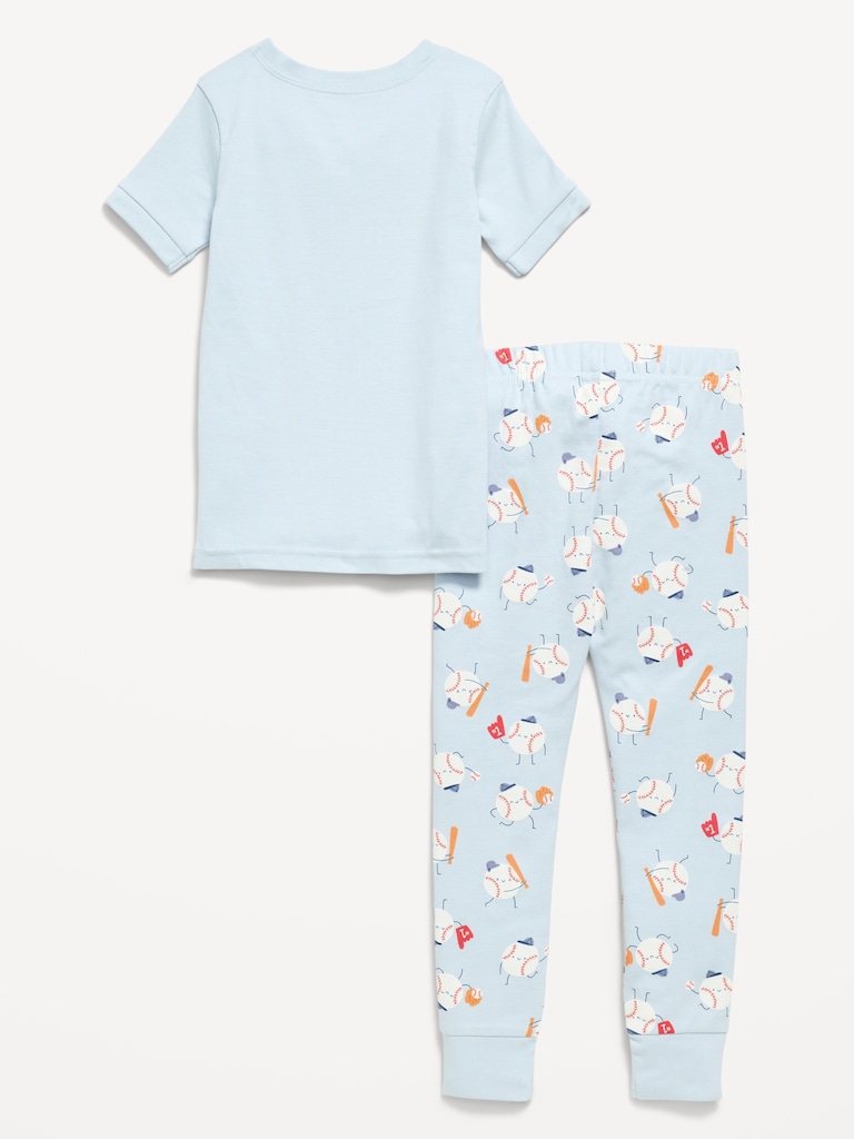 Snug-Fit Printed Pajama Set for Toddler & Baby