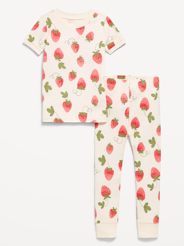 Snug-Fit Printed Pajama Set for Toddler & Baby