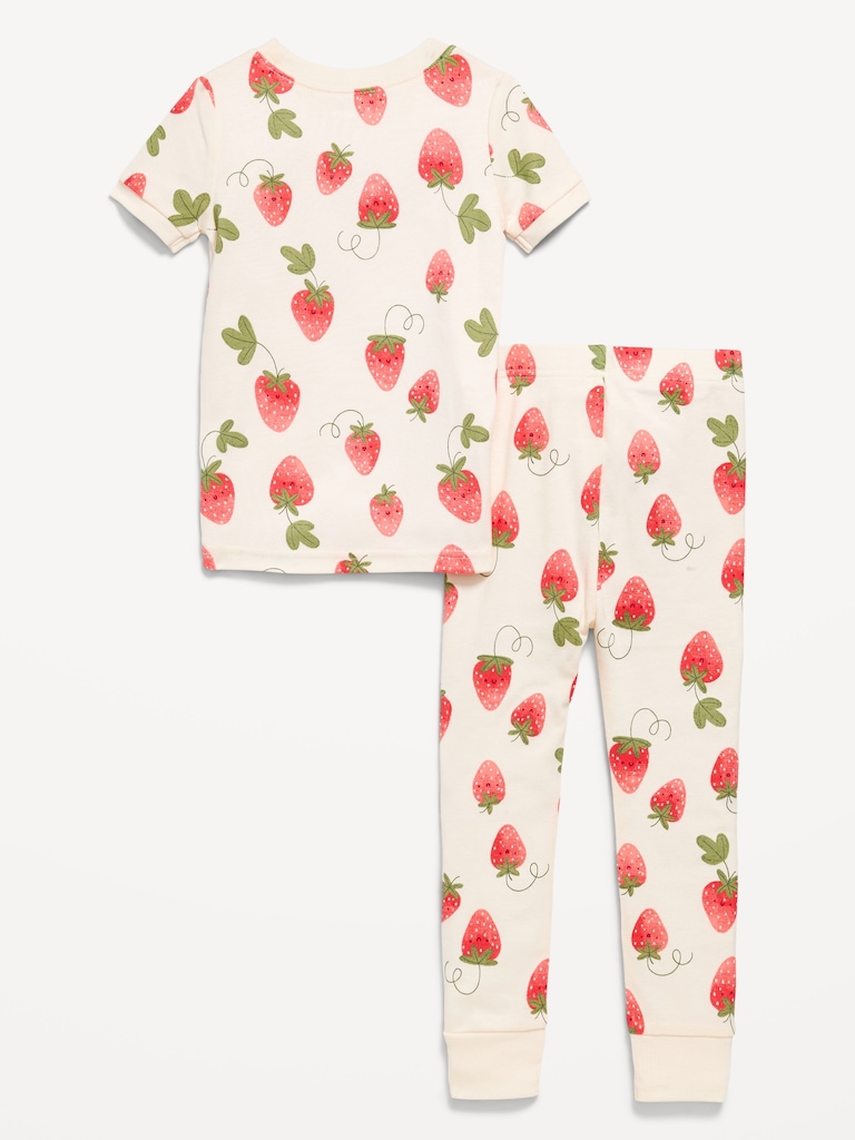 Snug-Fit Printed Pajama Set for Toddler & Baby