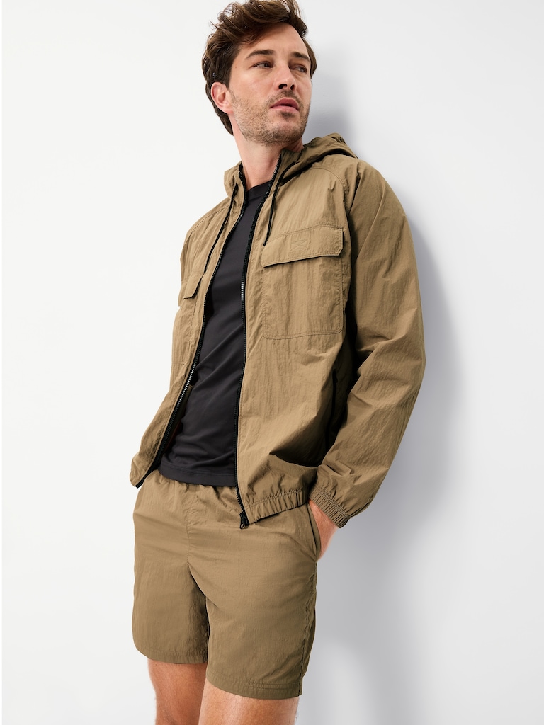 Loose Full Zip Utility Jacket