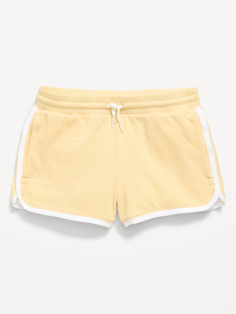 Dolphin-Hem Terry Shorts for Girls