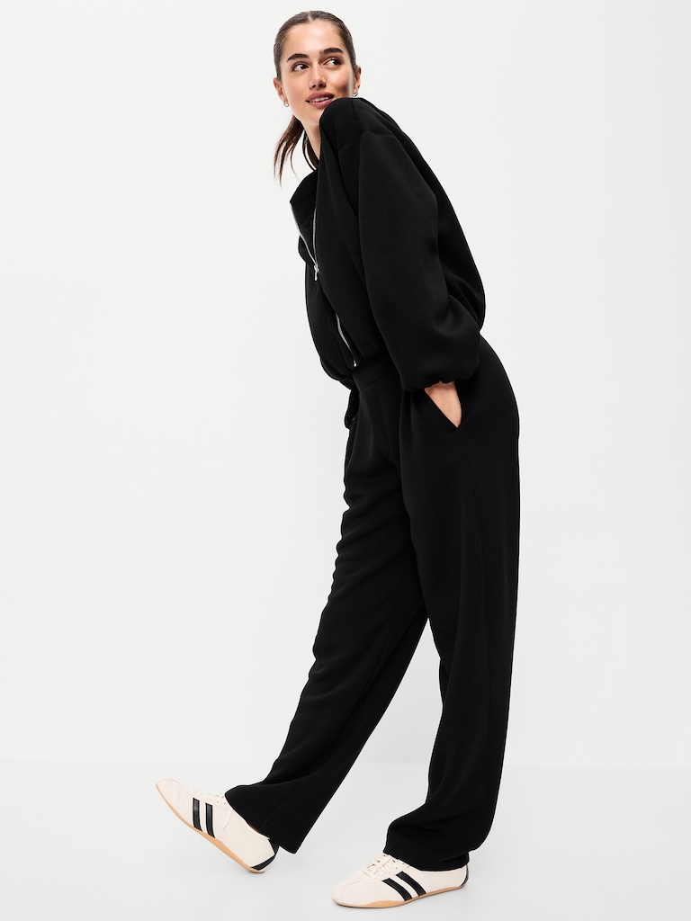 Bounce Fleece Bubble-Hem Hoodie