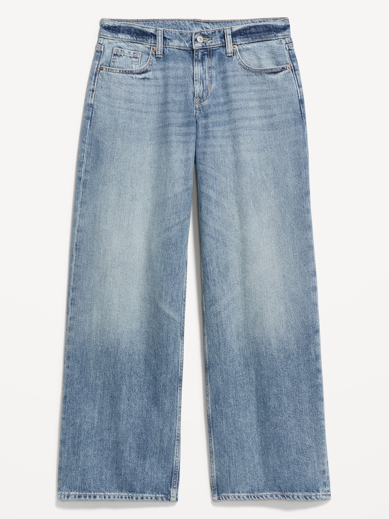 Low-Rise Baggy Wide-Leg Jeans