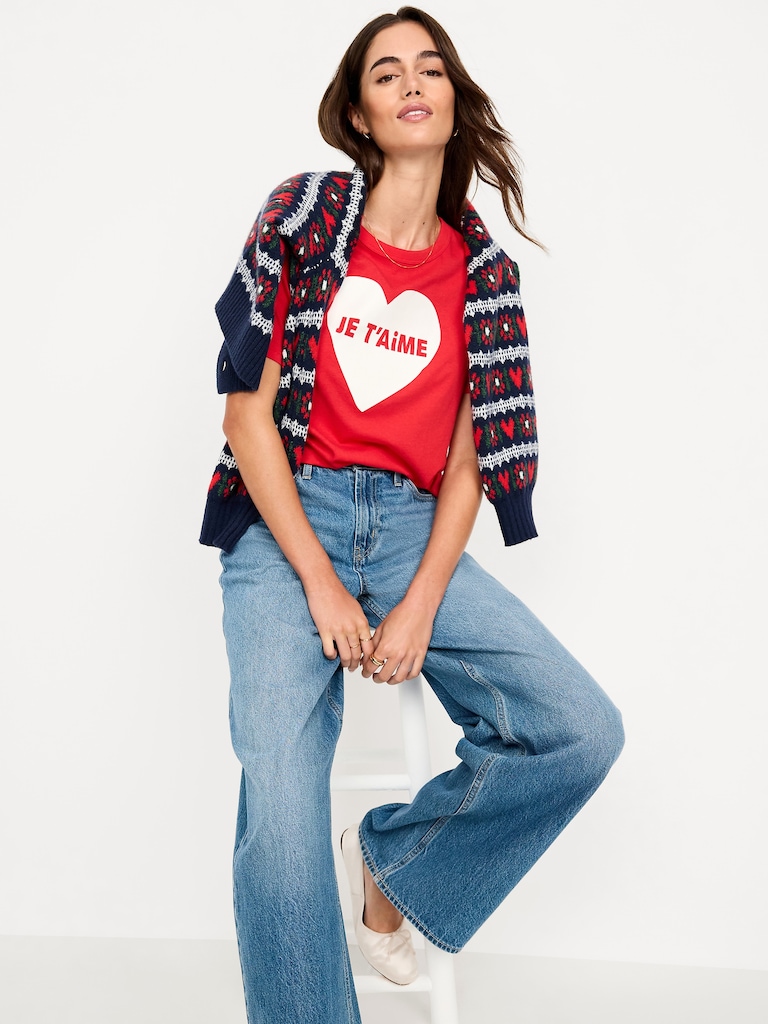 EveryWear Crew-Neck Graphic T-Shirt