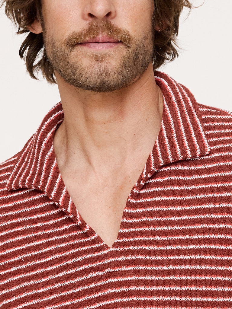 Relaxed-Fit Striped Polo