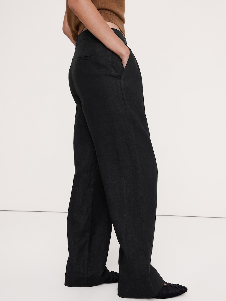 The Soho Wide-Leg Pant in Linen