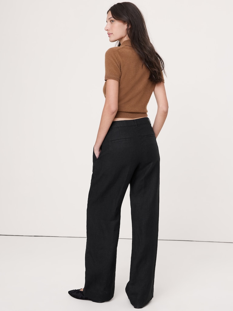 The Soho Wide-Leg Pant in Linen