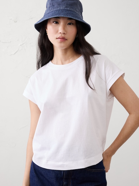 Pull Femme Banana Republic Blanc - Manches 3/4, Taille M, Occasion Très Bon état