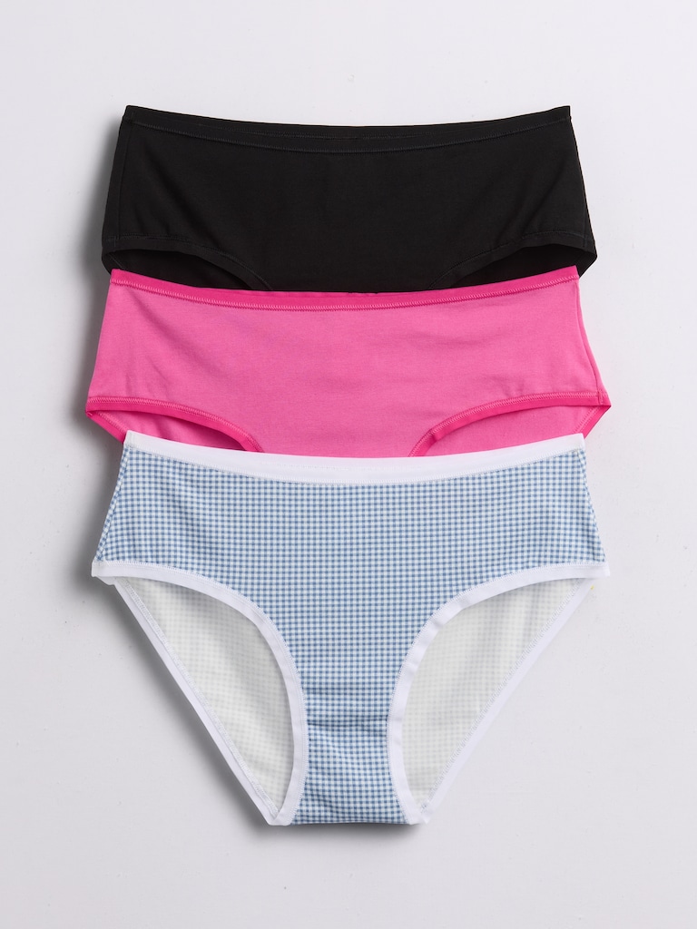 Organic Stretch Cotton Hipster (3-Pack)