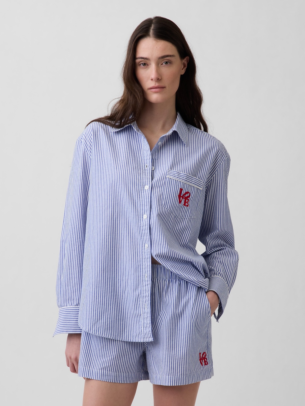 Robert Indiana LOVE Poplin PJ Shirt