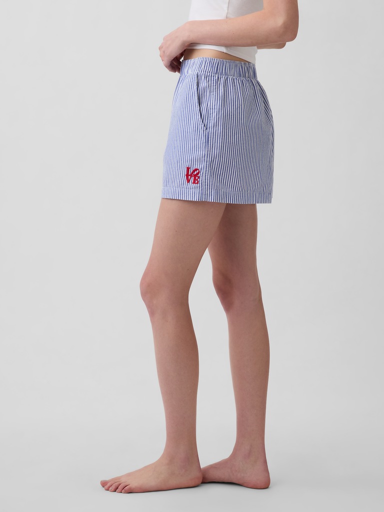 Robert Indiana LOVE Poplin PJ Boxer Shorts