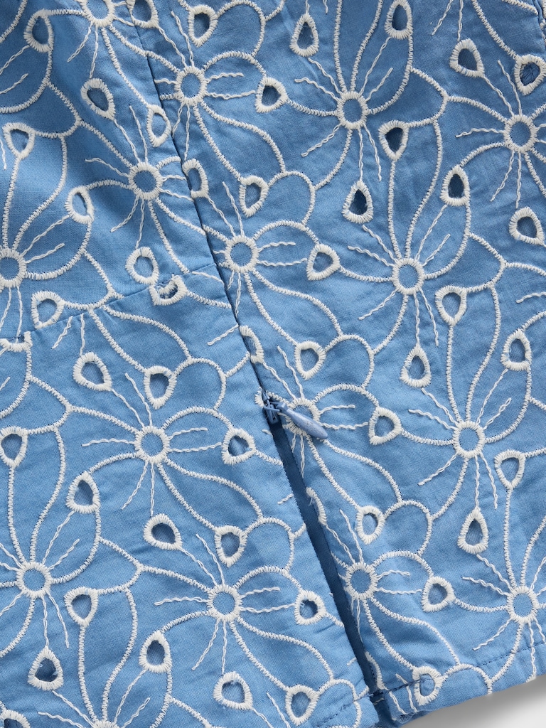 Eyelet Crop Bustier Top