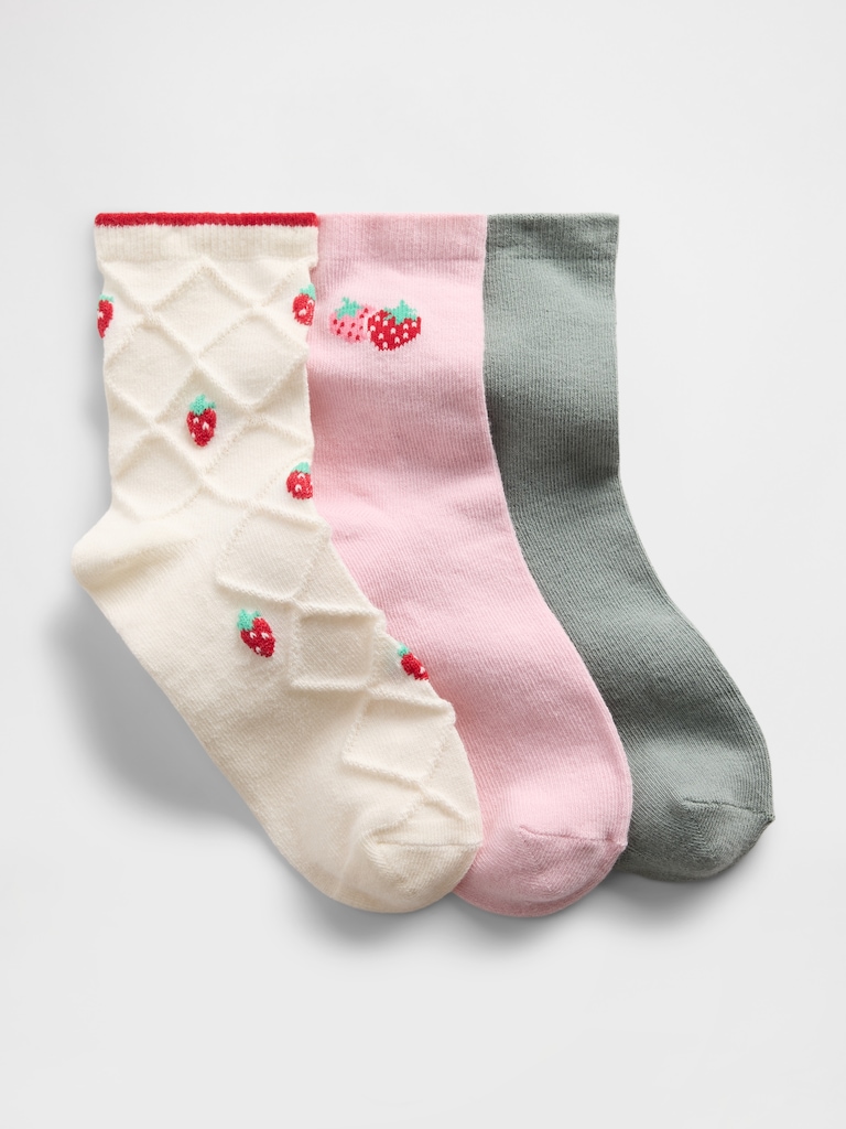 Kids Crew Socks (3-Pack)