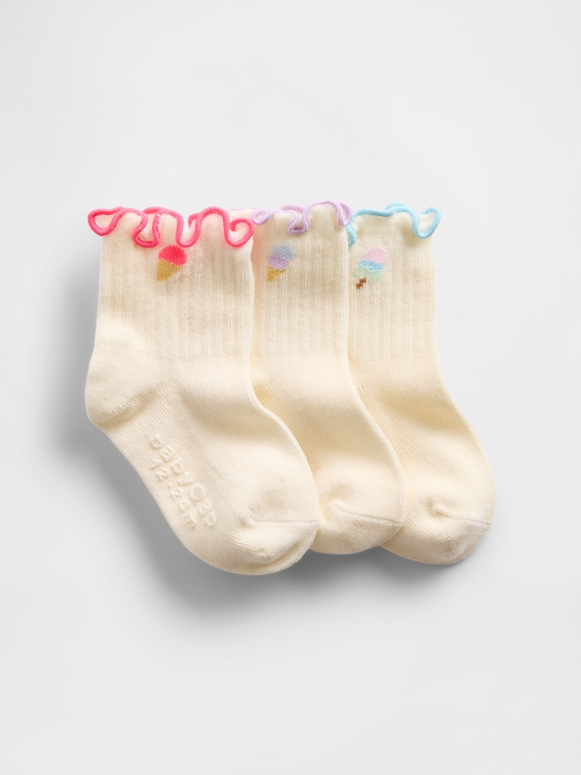 Baby & Toddler Ruffle Crew Socks (3-Pack)