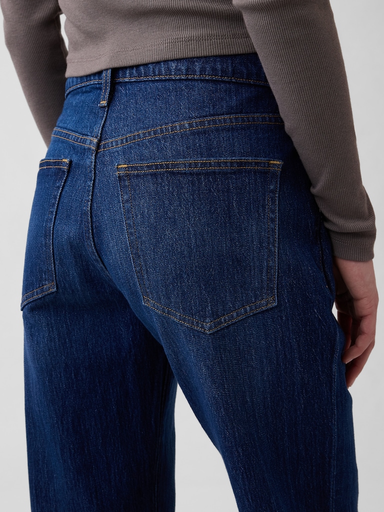 Mid Rise Relaxed Flare Jeans