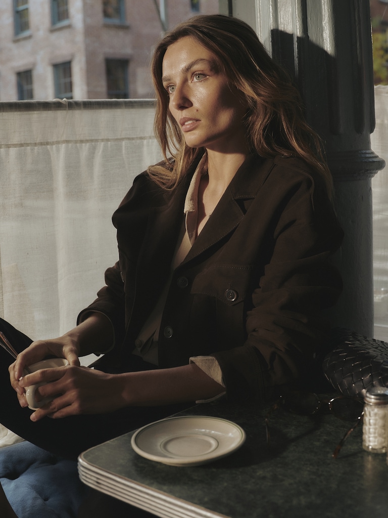 Suede Double Pocket Jacket