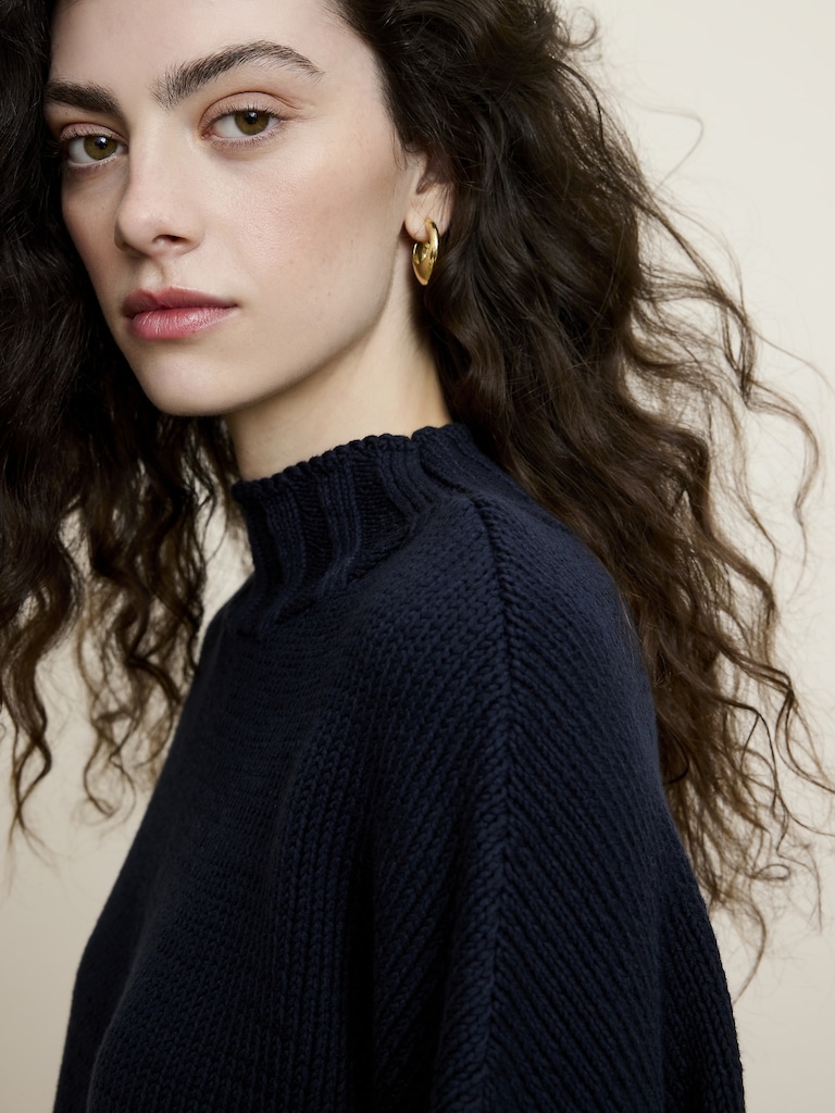 Chunky Cotton Tunic Sweater