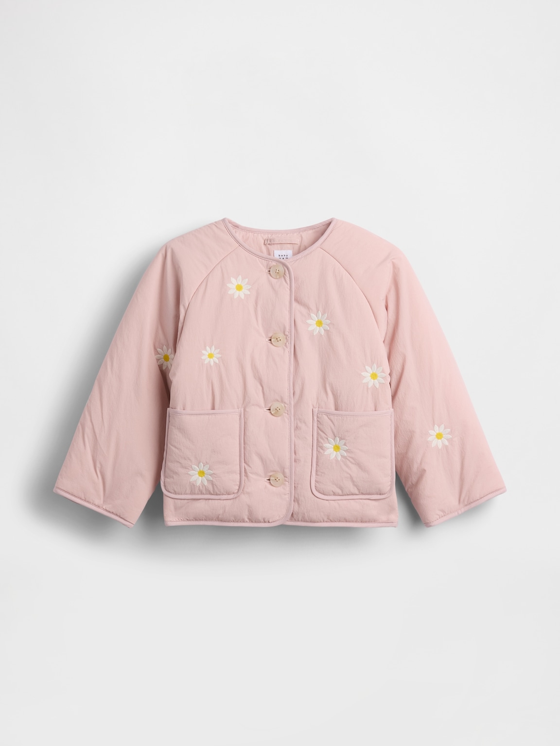 Baby & Toddler Floral Embroidered Quilted Jacket