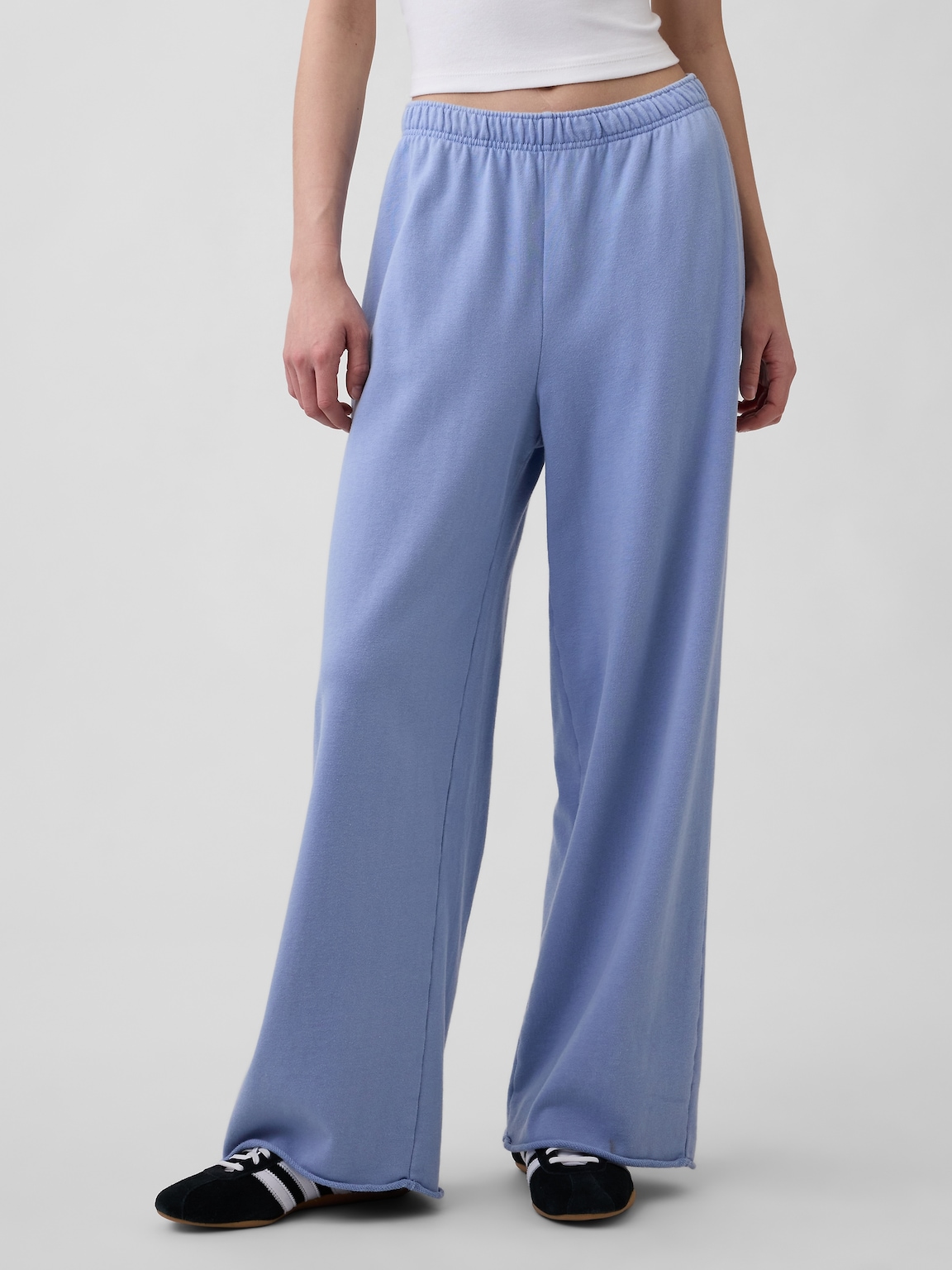 VintageSoft Terry Wide-Leg Sweatpants