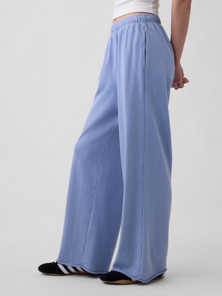 VintageSoft Terry Wide-Leg Sweatpants