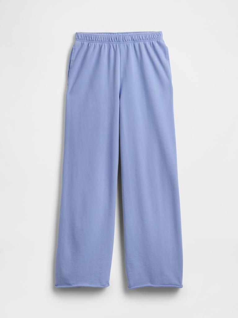 VintageSoft Terry Wide-Leg Sweatpants