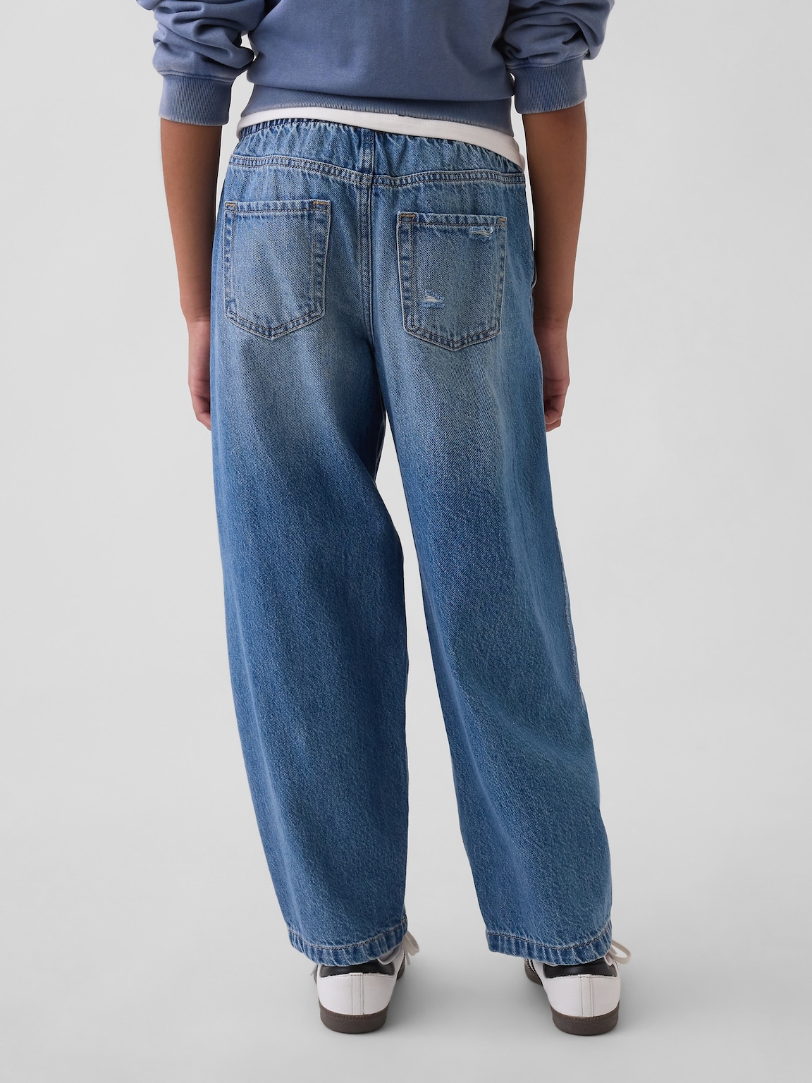 Kids High Rise Easy Barrel Jeans