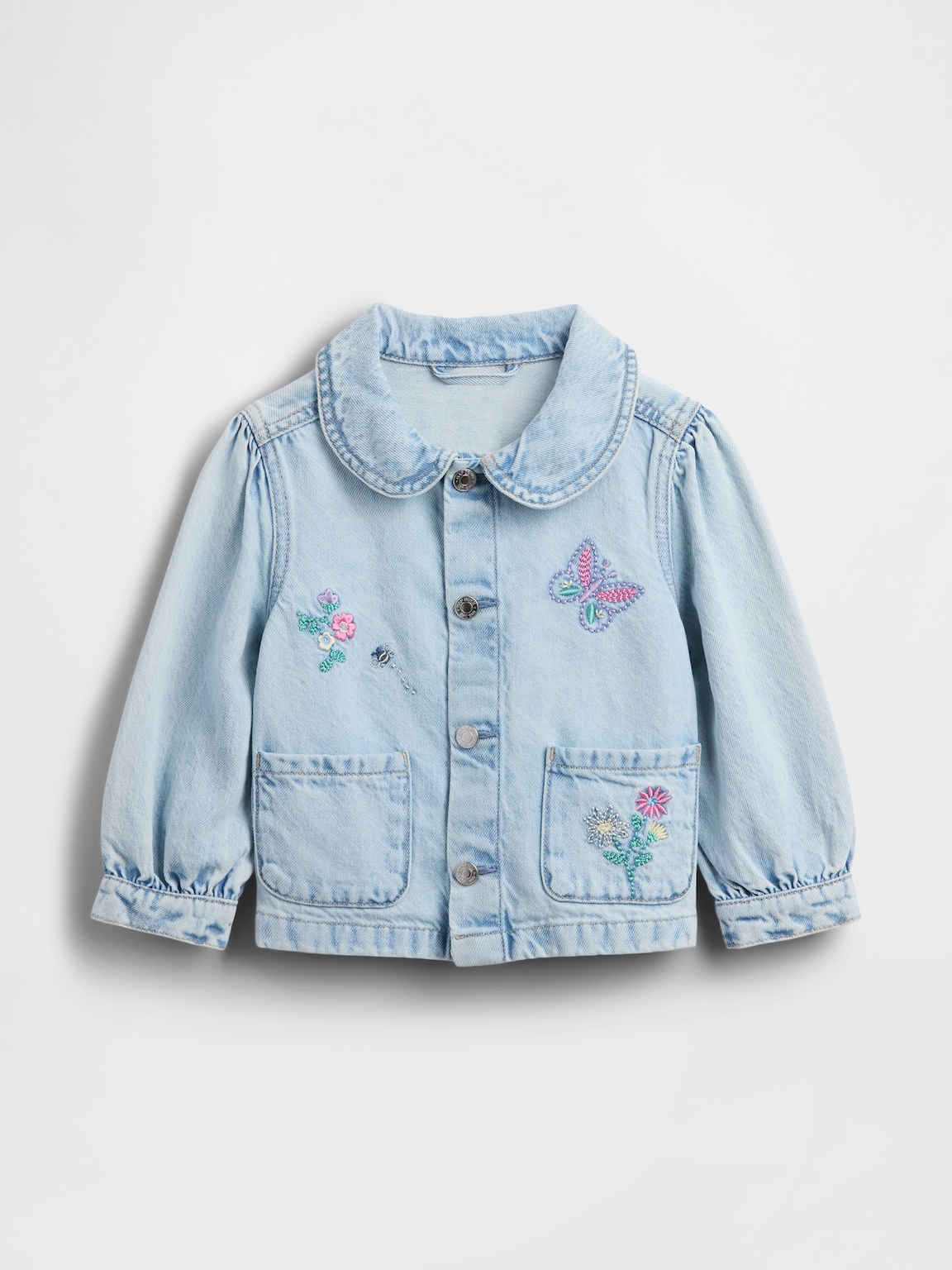 Baby & Toddler Denim Embroidered Chore Jacket