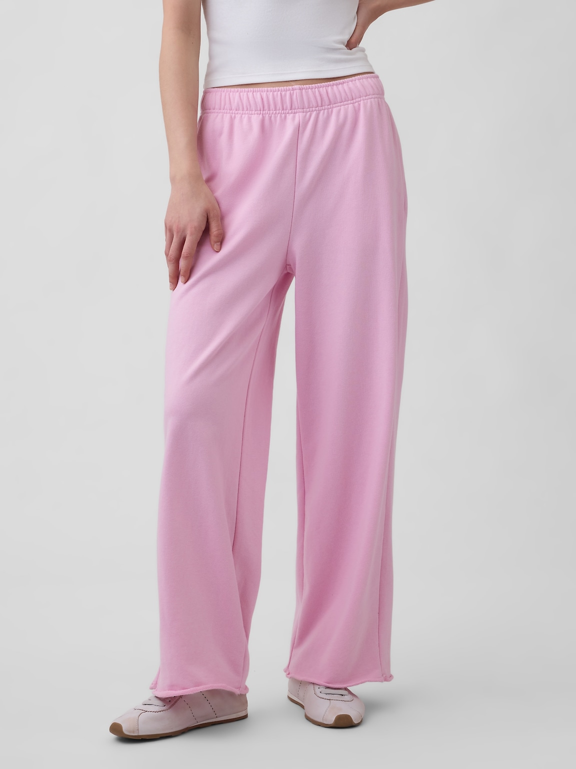 VintageSoft Terry Wide-Leg Sweatpants