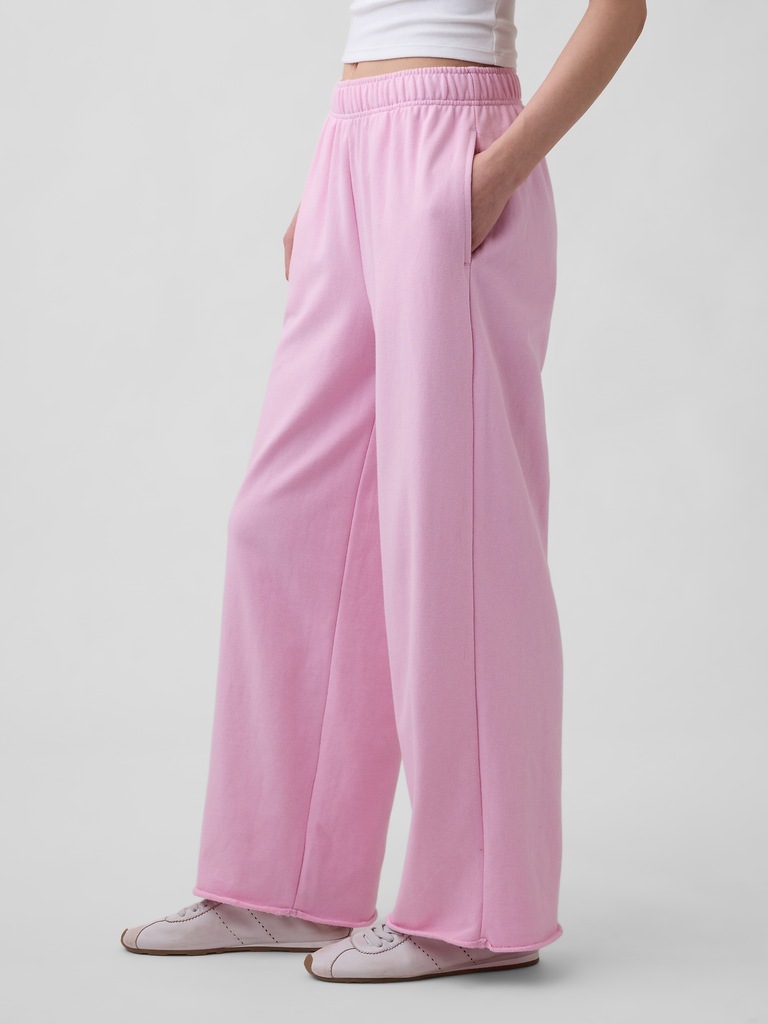 VintageSoft Terry Wide-Leg Sweatpants