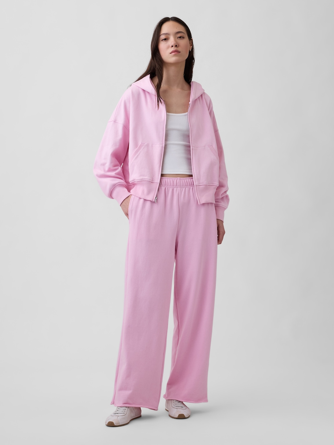 VintageSoft Terry Wide-Leg Sweatpants