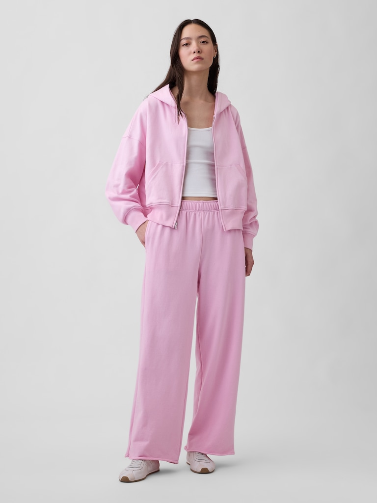 VintageSoft Terry Wide-Leg Sweatpants