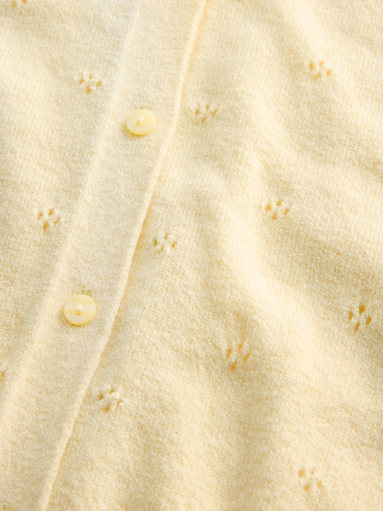 CashSoft Pointelle Cardigan