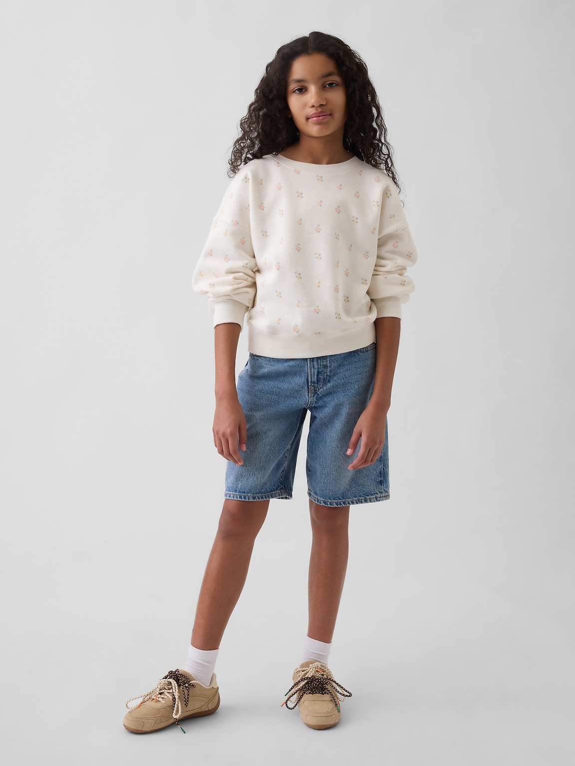 Kids VintageSoft Wedge Crewneck Sweatshirt